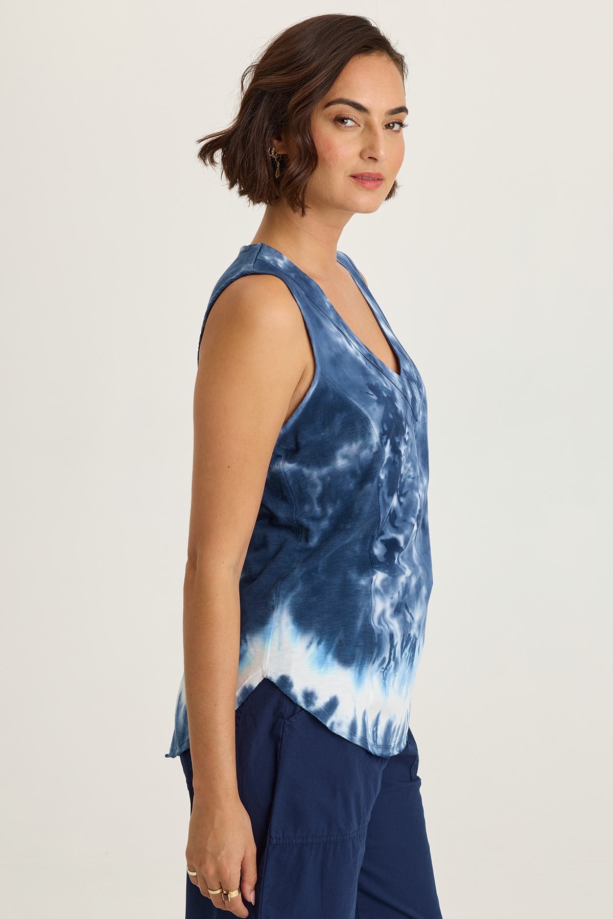 Wearables Nila Twill/Jersey V-Neck Tank