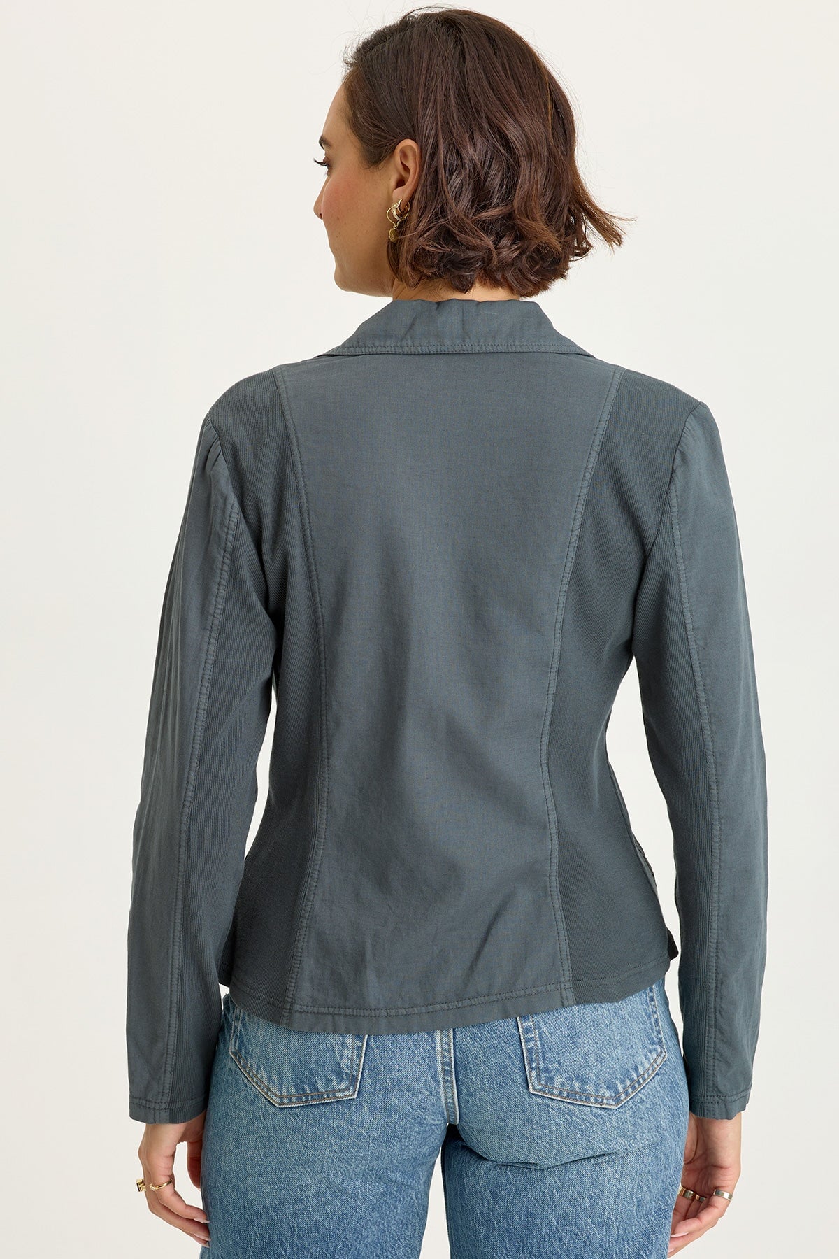 Wearables Brax Linen One-Button Blazer