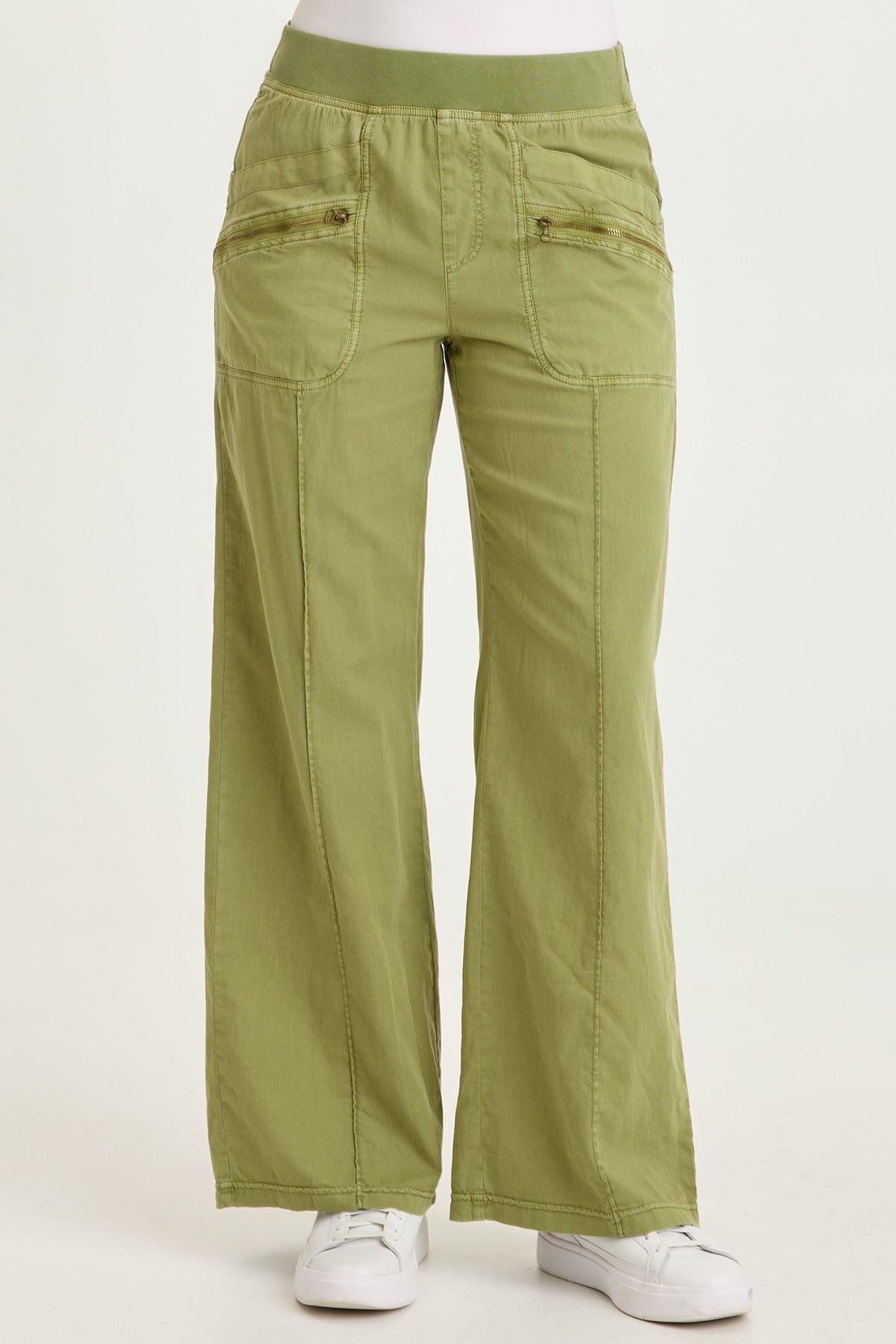 Wearables Torryn Cotton Linen Zipper Pockets Pull-On Pant