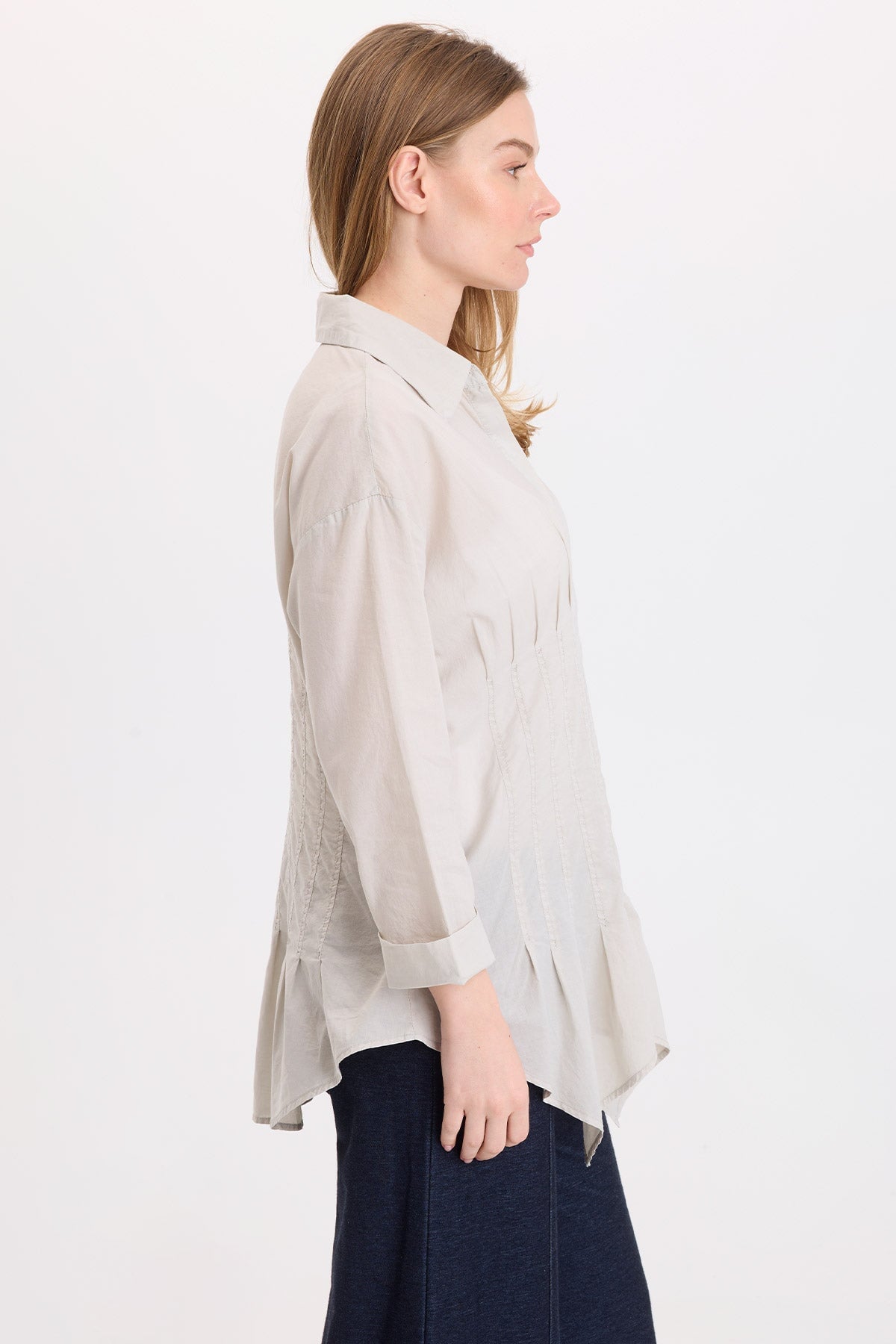 Wearables Ashlan Voile Sharkbite Blouse