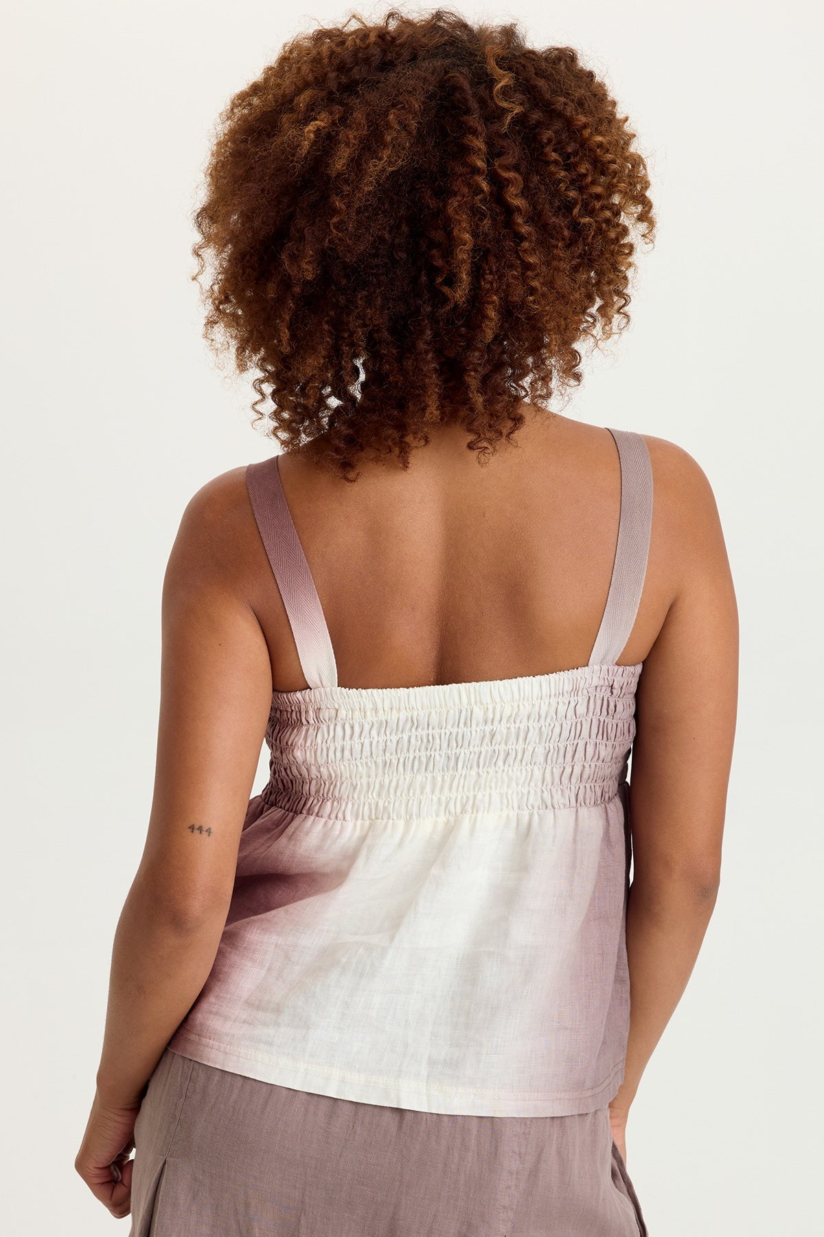 XCVI Katina Linen Smocked Tank