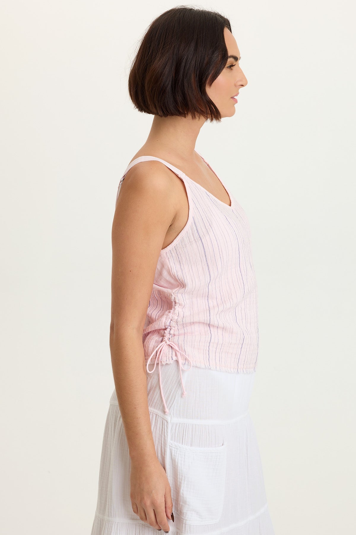 XCVI Grethel Stripe Gauze Tank