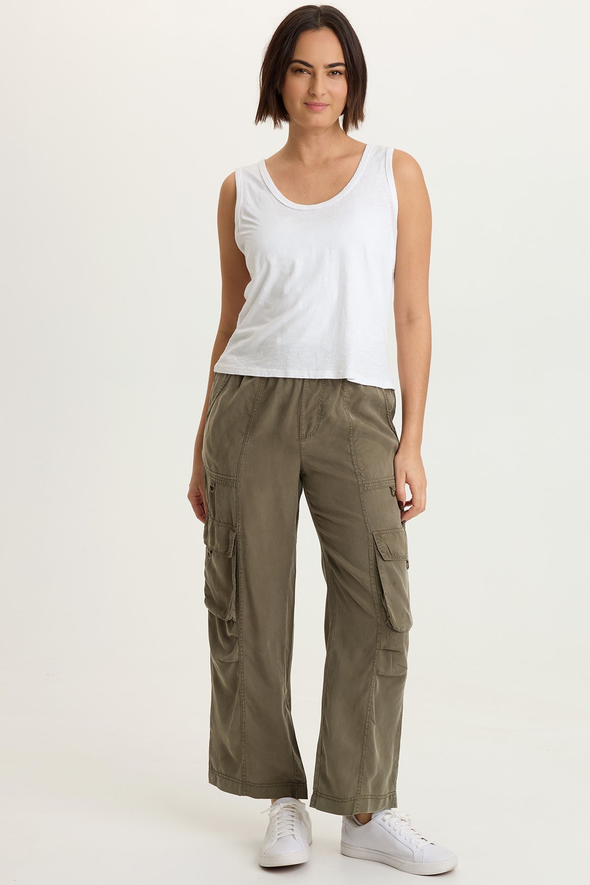 XCVI Radnor Twill Cargo Crop
