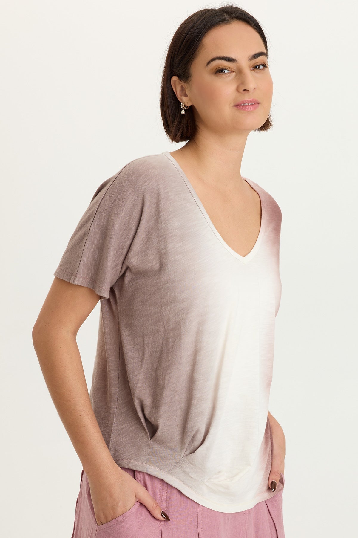 XCVI Anshel Jersey Wave Hem Tee