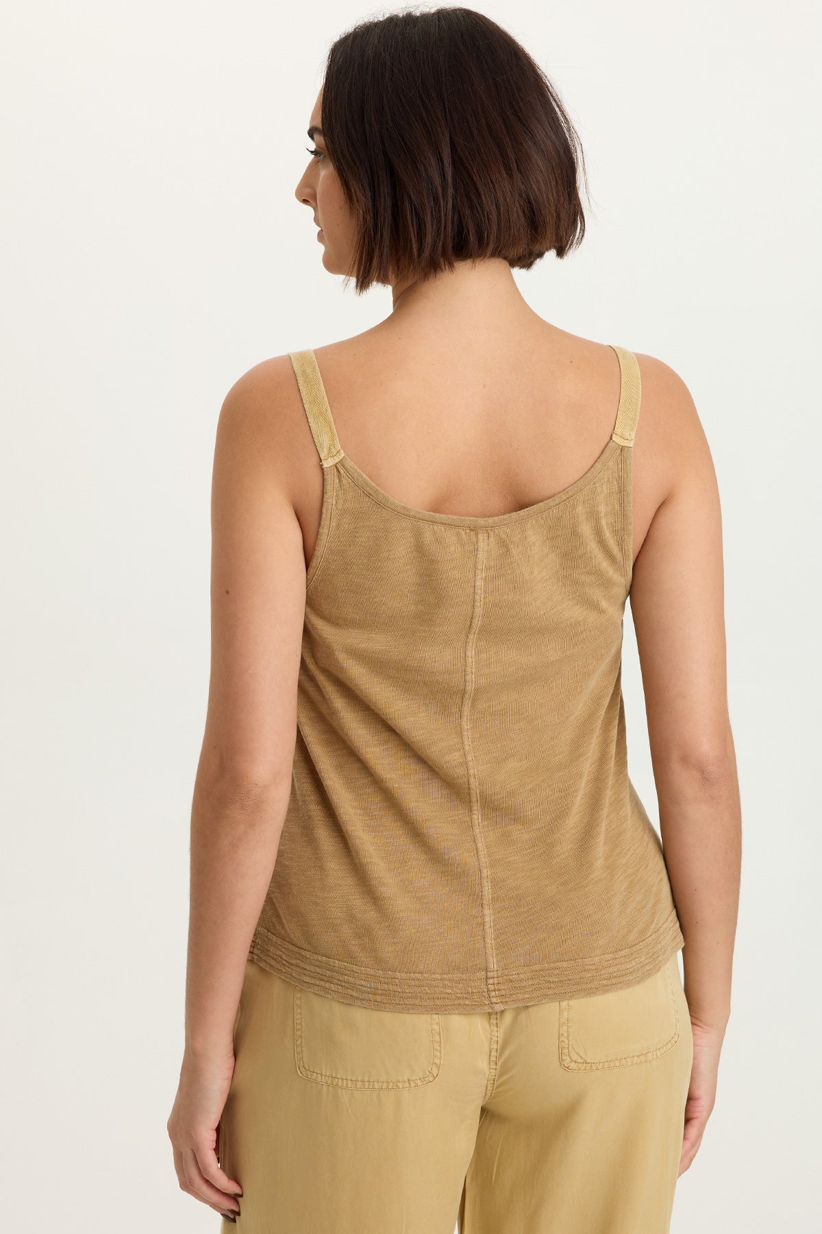 XCVI Embroidered Faizon Twill Tank