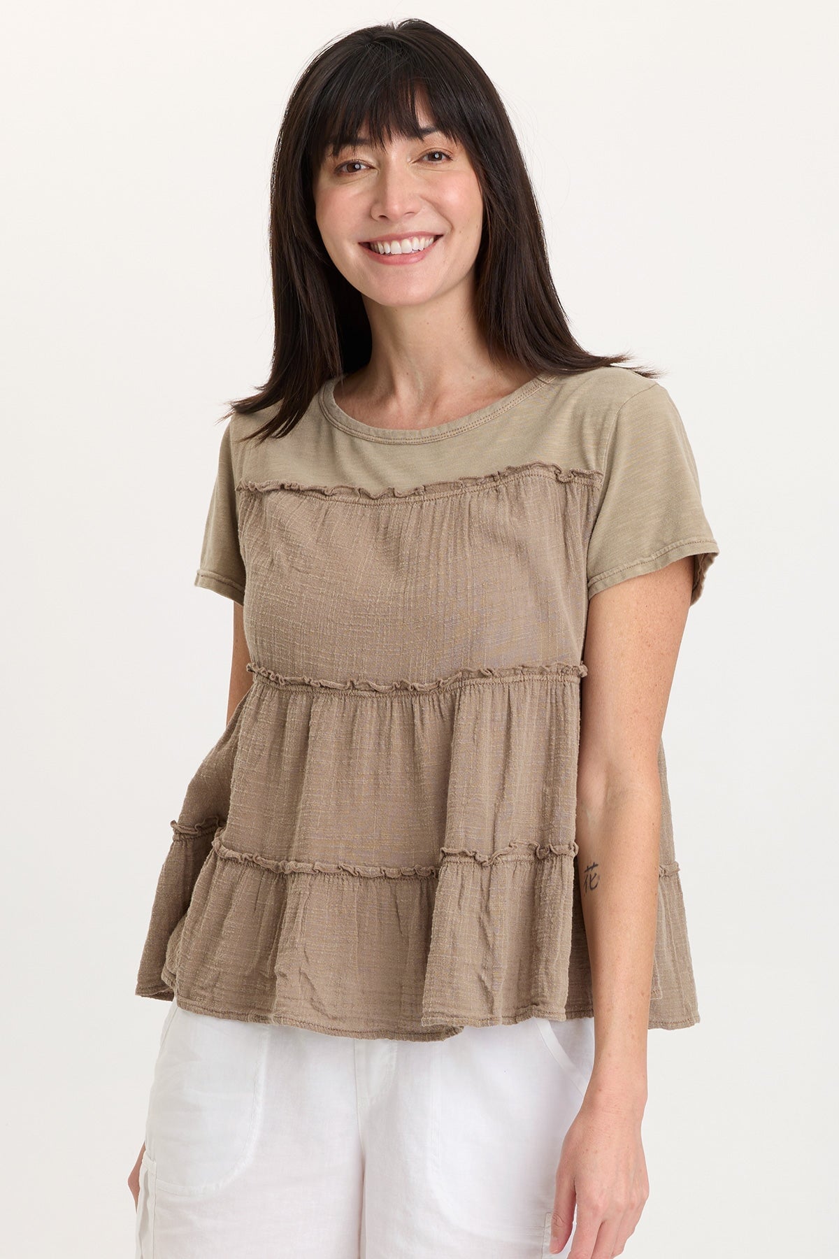 Wearables Balinda Gauze Babydoll Top