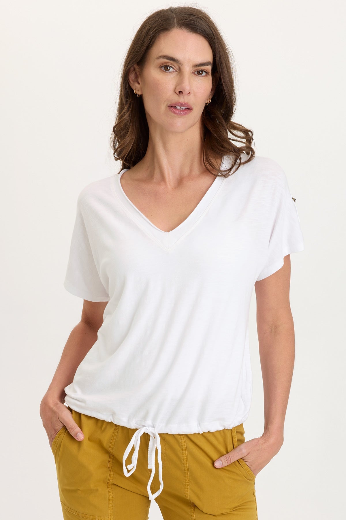 Wearables Knit Bower Cinchable Hem Top