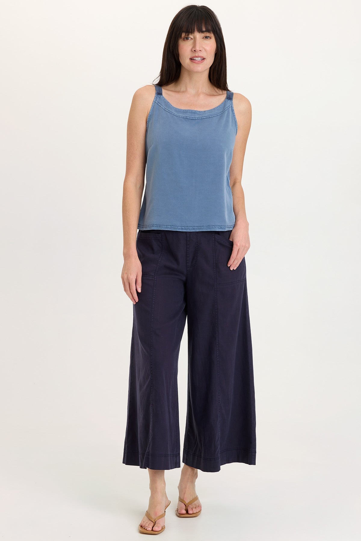 Wearables Shaun Twill Wide-Leg Crop