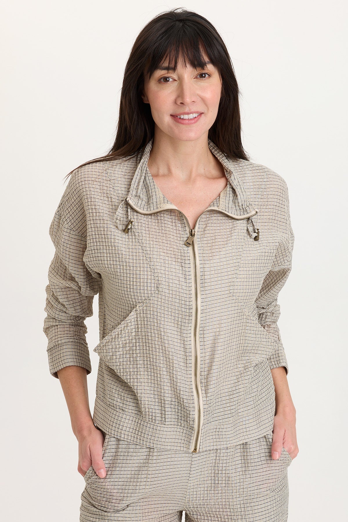Wearables Ryker Waffle Weave Zip-Up Jacket