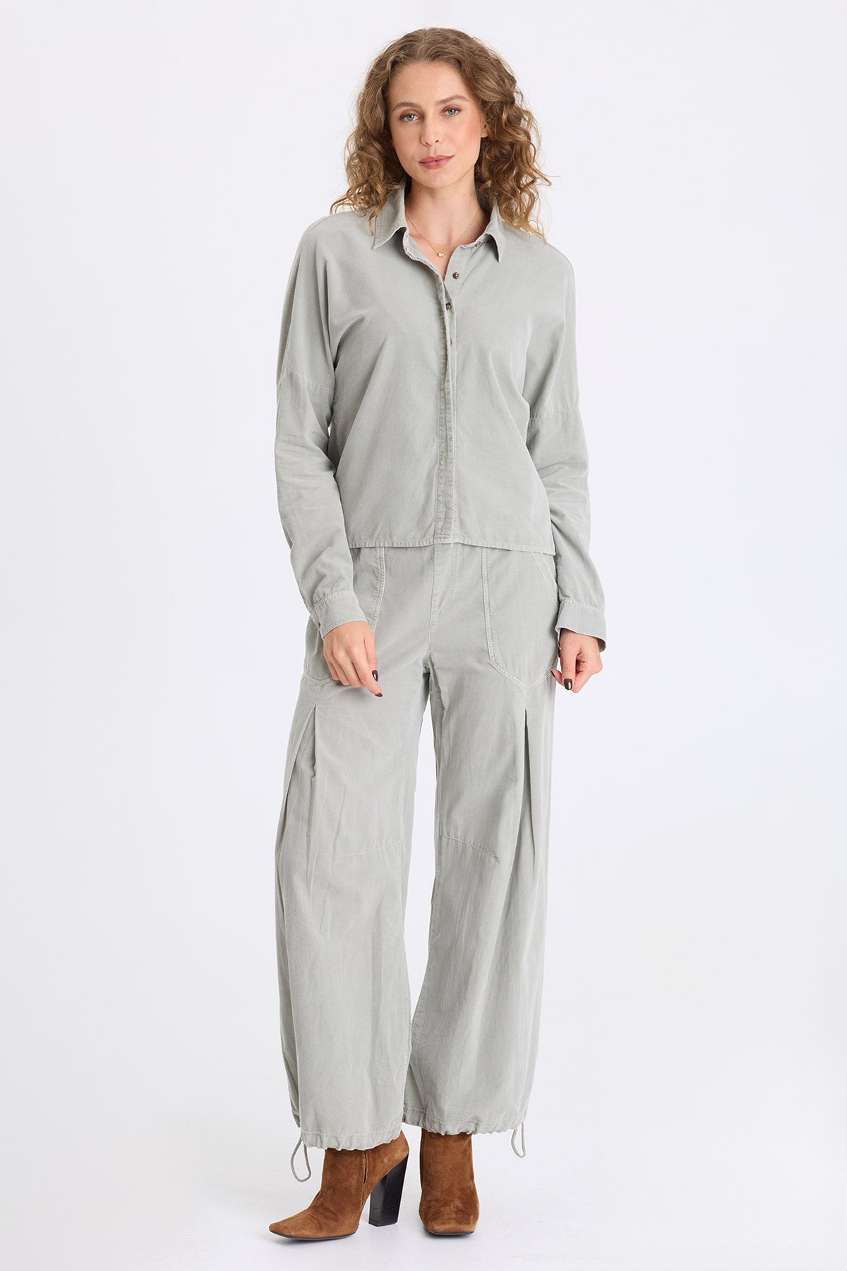 XCVI Mercer Corduroy Cinch Hem Pant