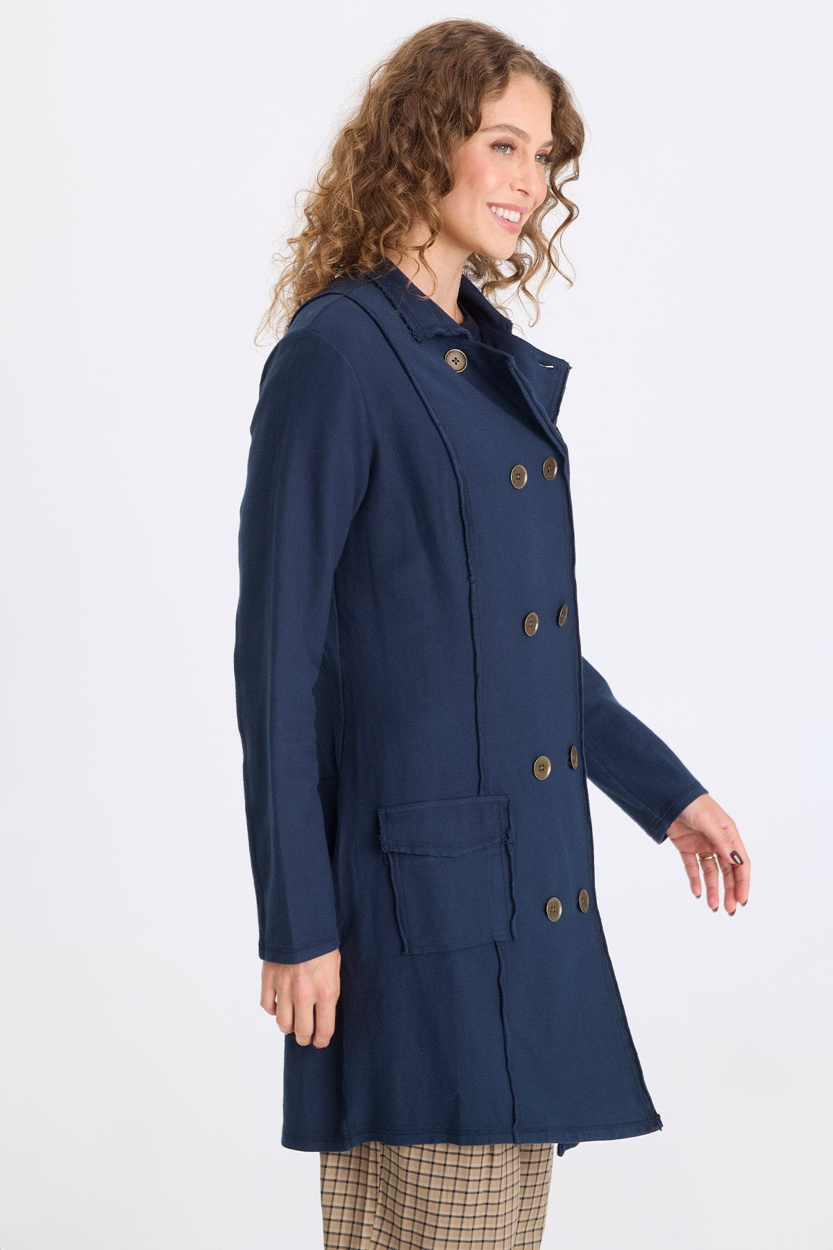 XCVI Roda Twill Knit Long Jacket