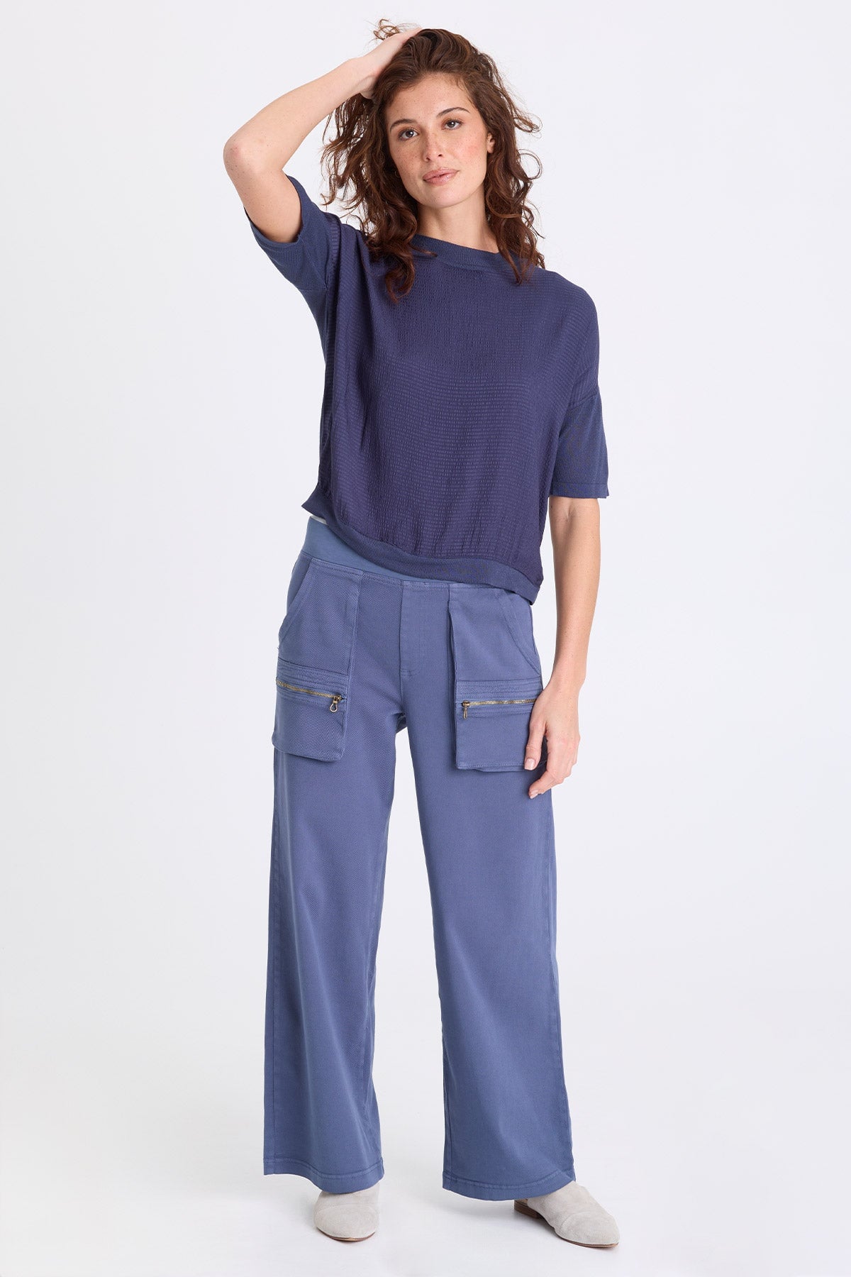 XCVI Basilia Vivi Stripe Short Sleeve Top