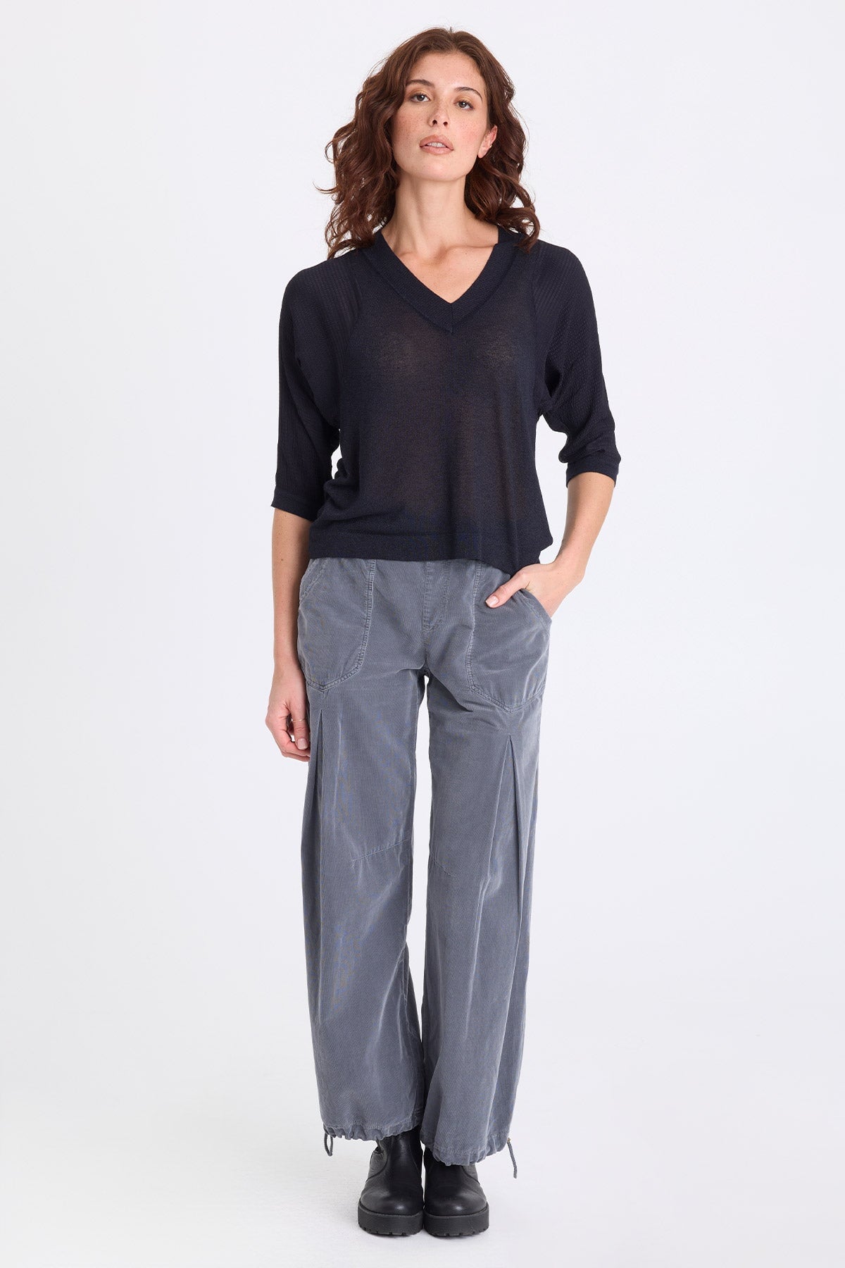 XCVI Mer Vivi Stripe V-Neck Top