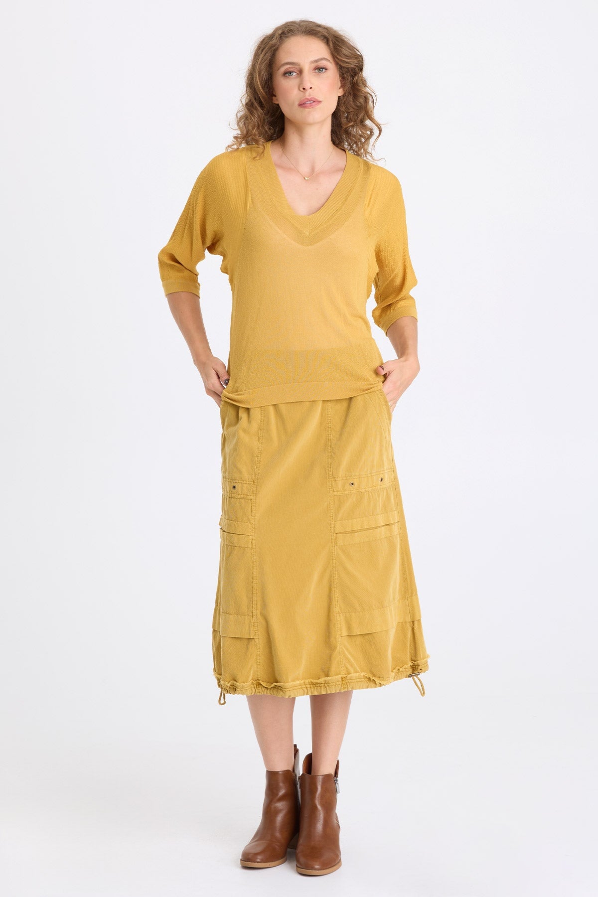 XCVI Mer Vivi Stripe V-Neck Top