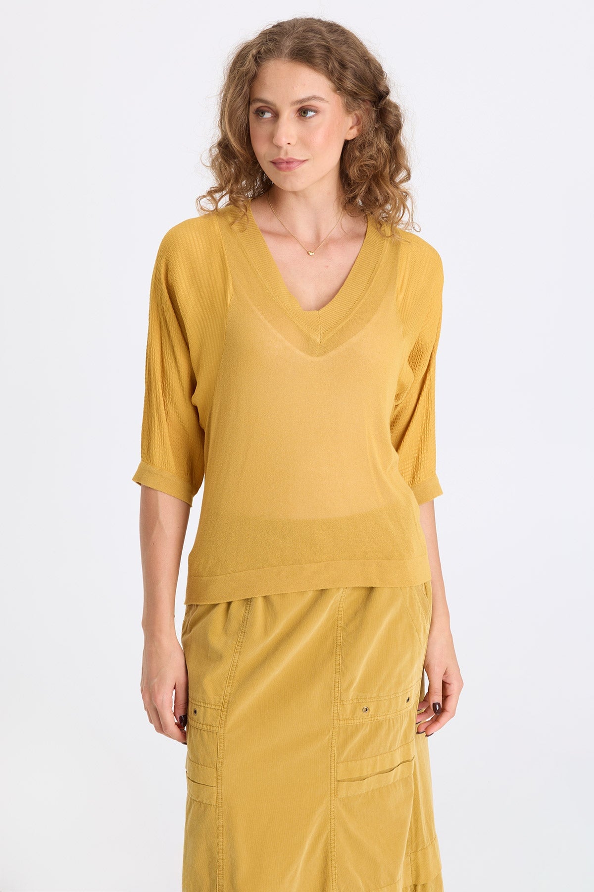 XCVI Mer Vivi Stripe V-Neck Top