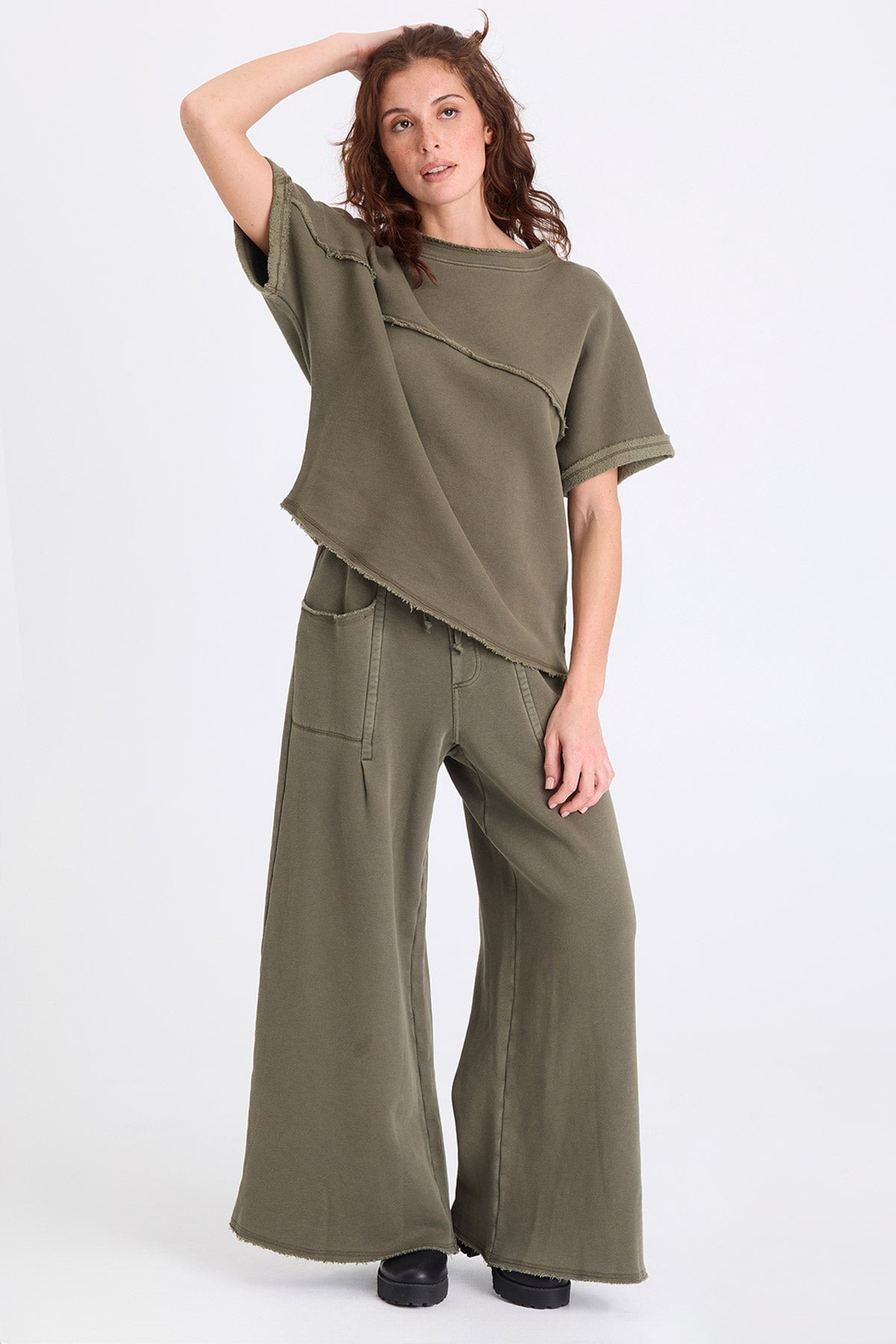 XCVI Vita Fleece Short Sleeve Pullover