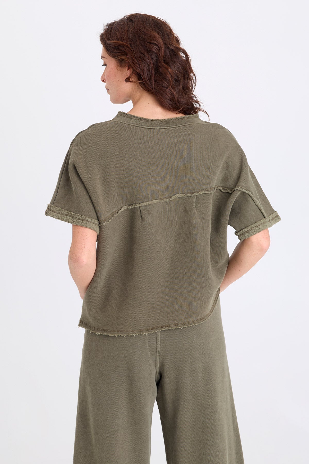 XCVI Vita Fleece Short Sleeve Pullover