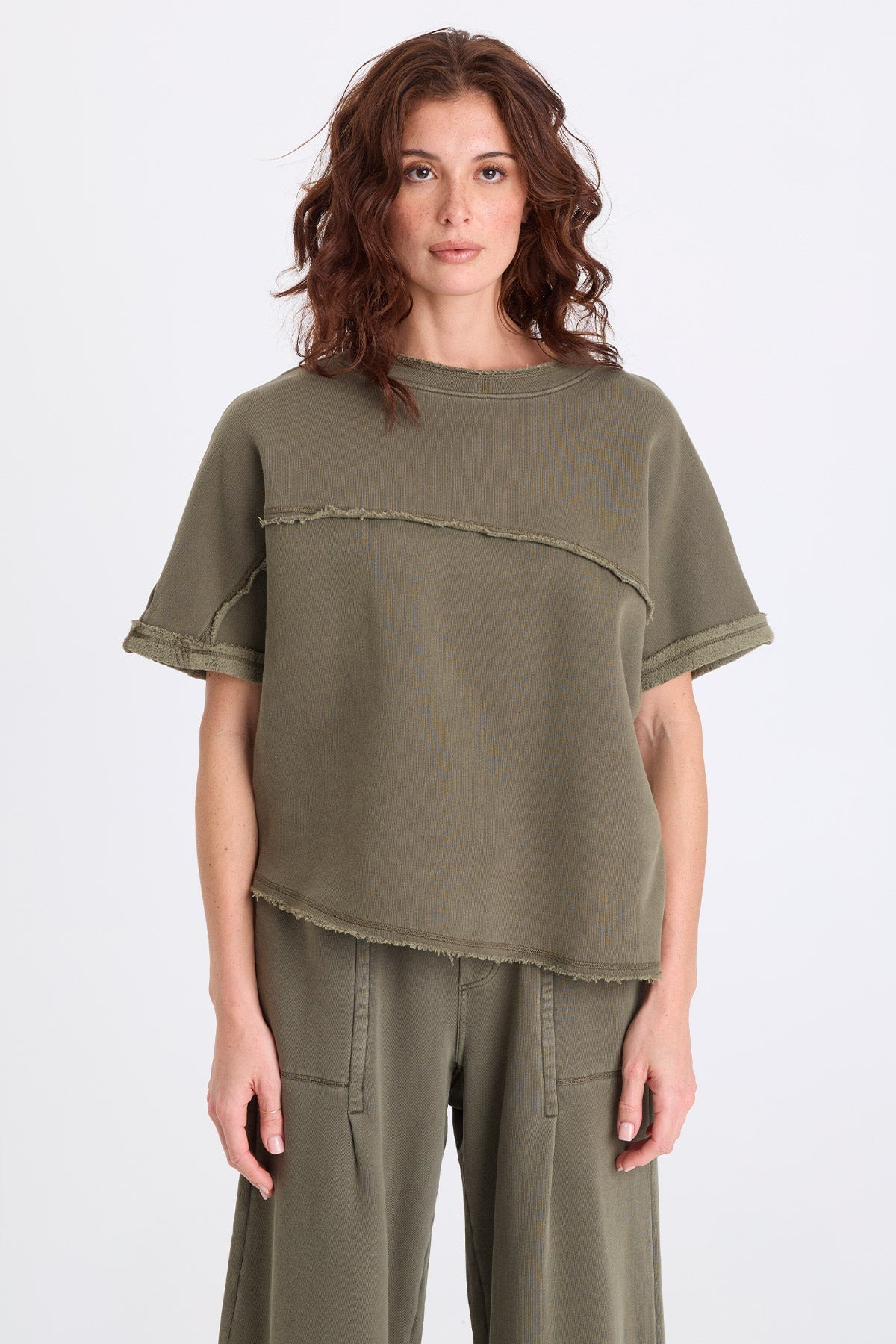 XCVI Vita Fleece Short Sleeve Pullover
