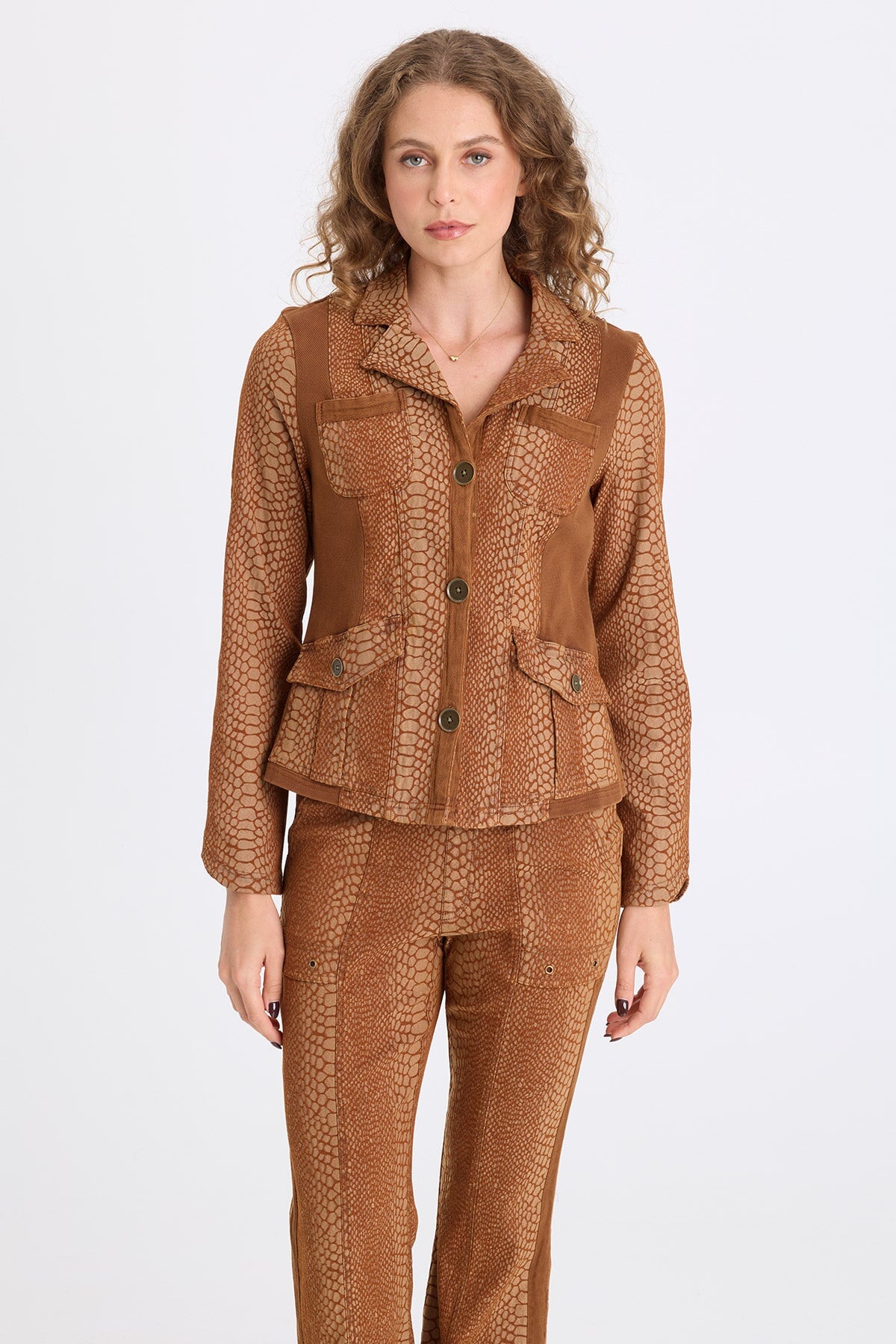 XCVI Cornelia Jacquard Fitted Blazer
