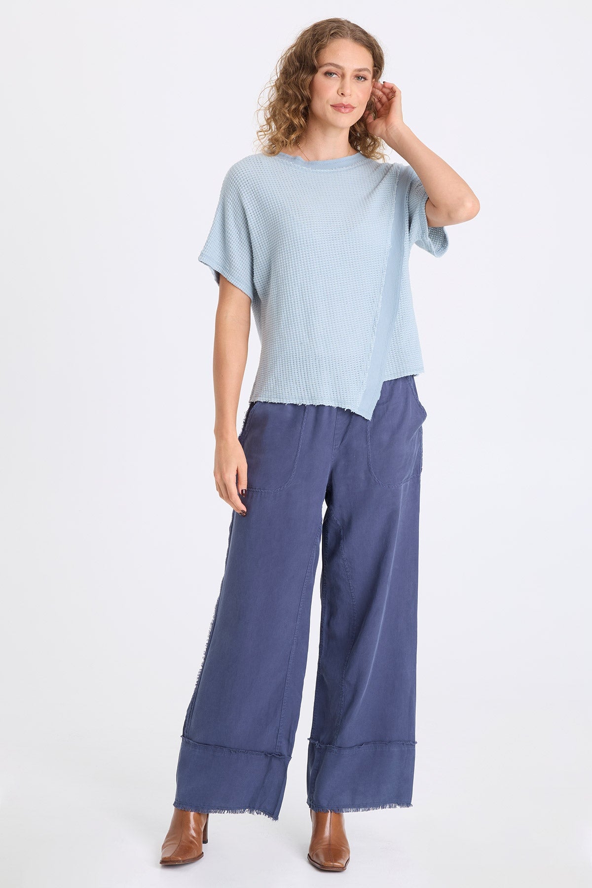XCVI Gamal Soft Twill Wide-Leg Pant
