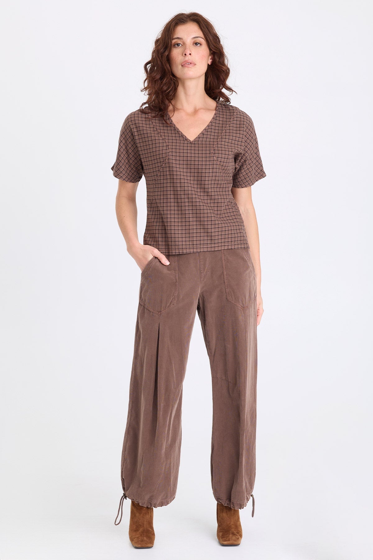 XCVI Mercer Corduroy Cinch Hem Pant