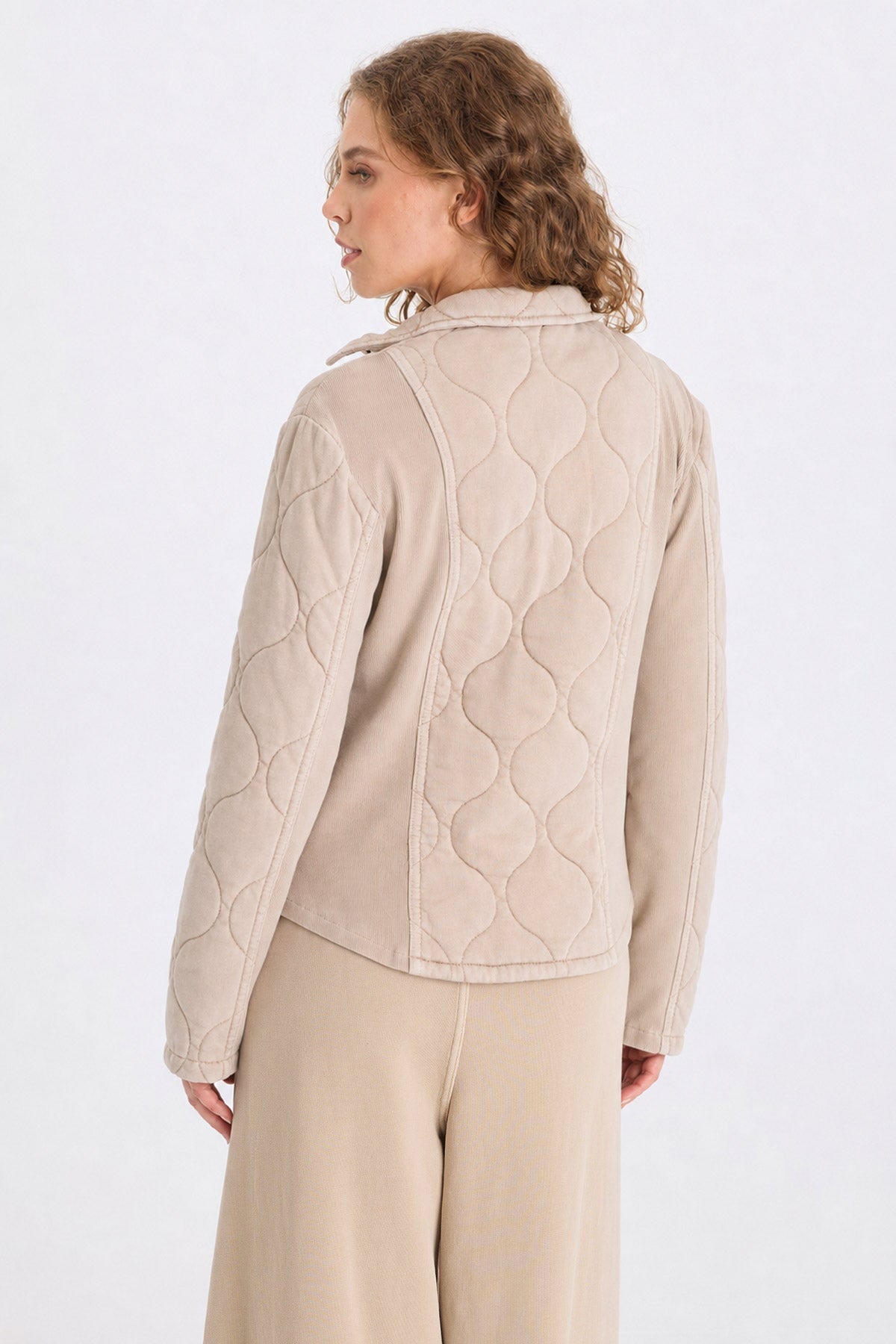 XCVI Gyasi Wave Quilting Jacket