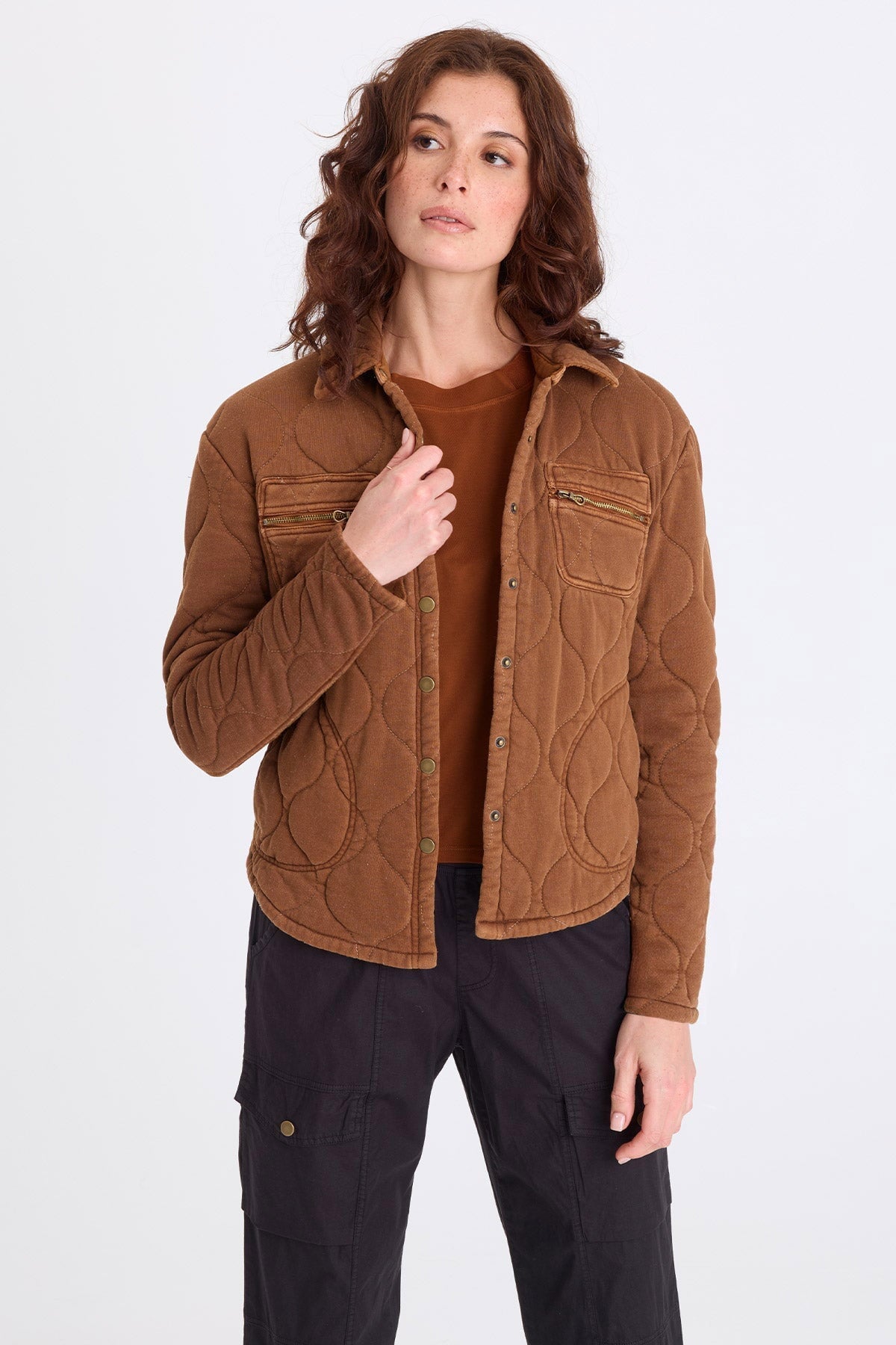 XCVI Gyasi Wave Quilting Jacket