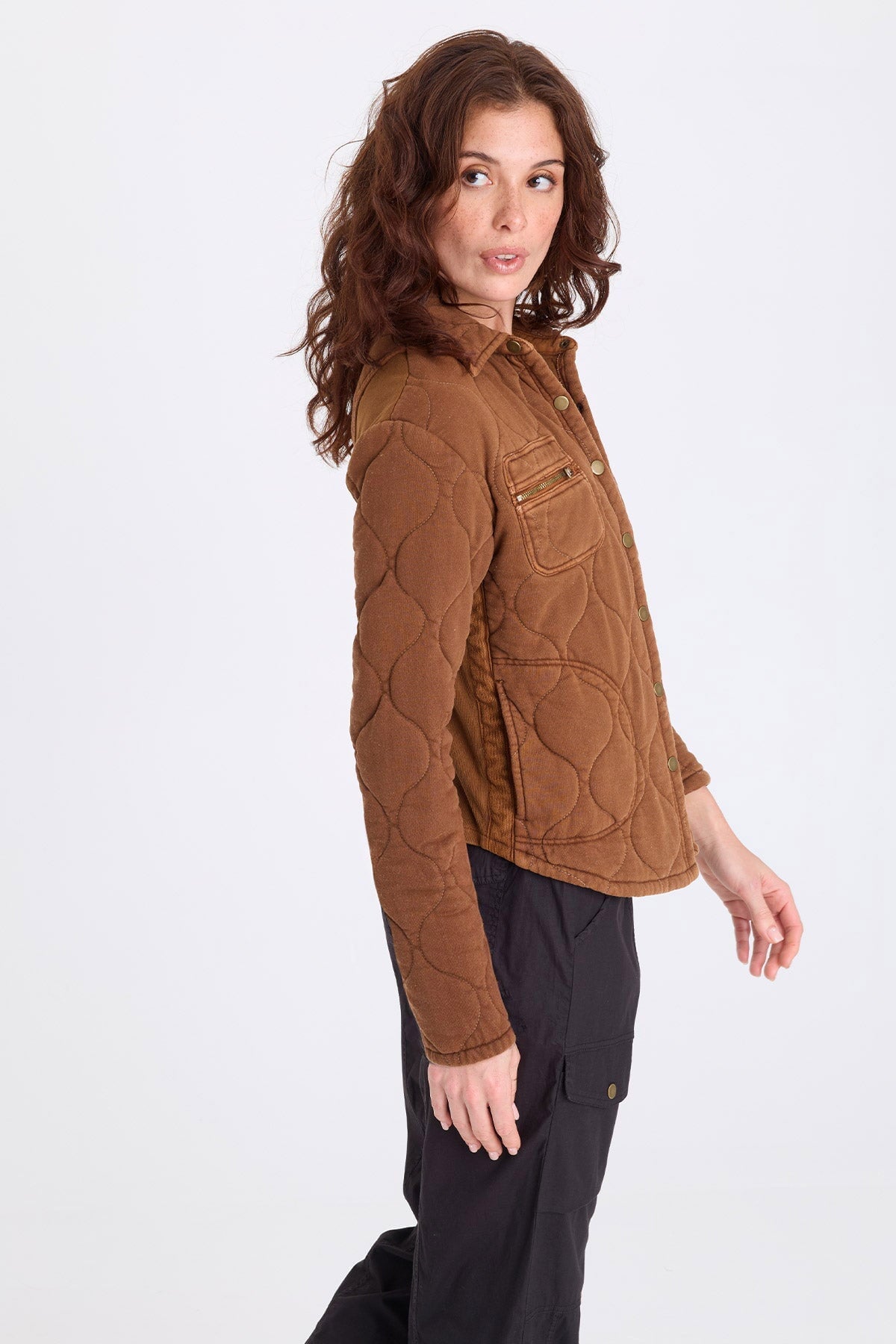 XCVI Gyasi Wave Quilting Jacket