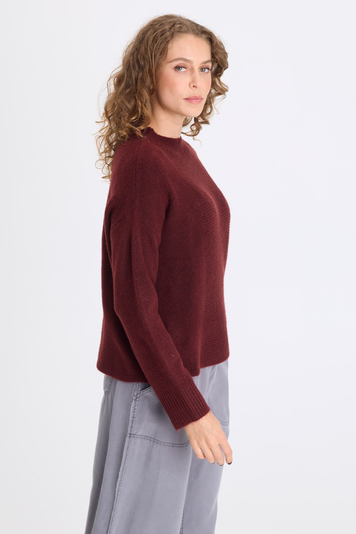 XCVI Madu Sweater-Knit High Neck Top