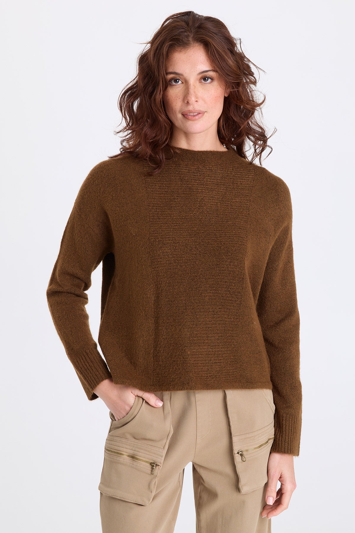 XCVI Madu Sweater-Knit High Neck Top