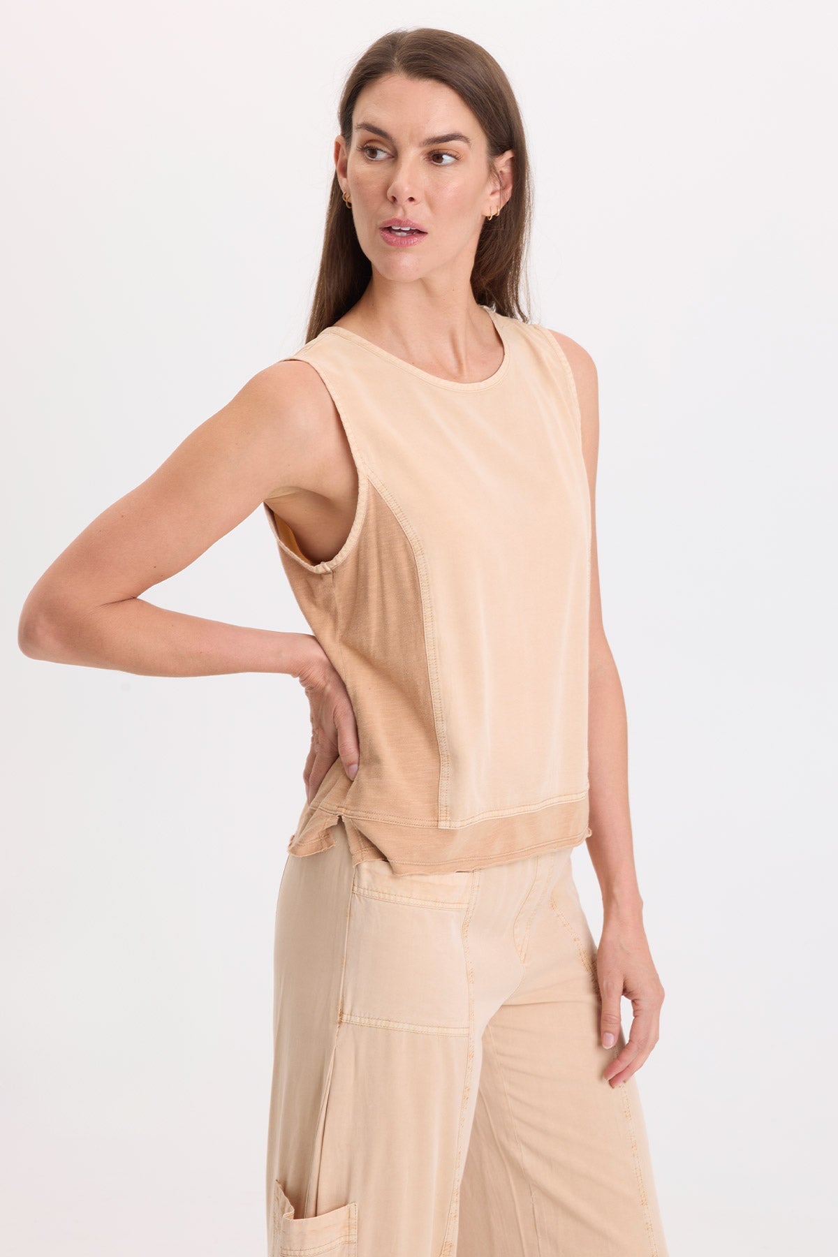 Wearables Dalil Twill/Jersey Tank