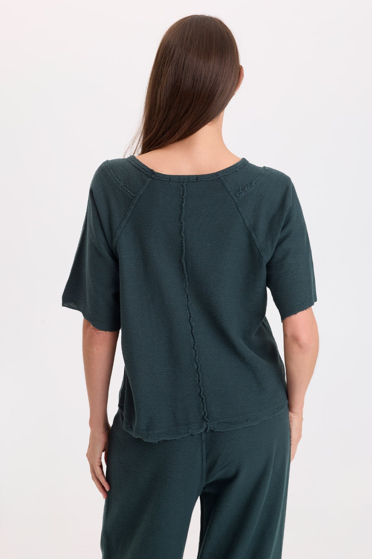 Wearables Analie Crepe-Knit Short Sleeve Top