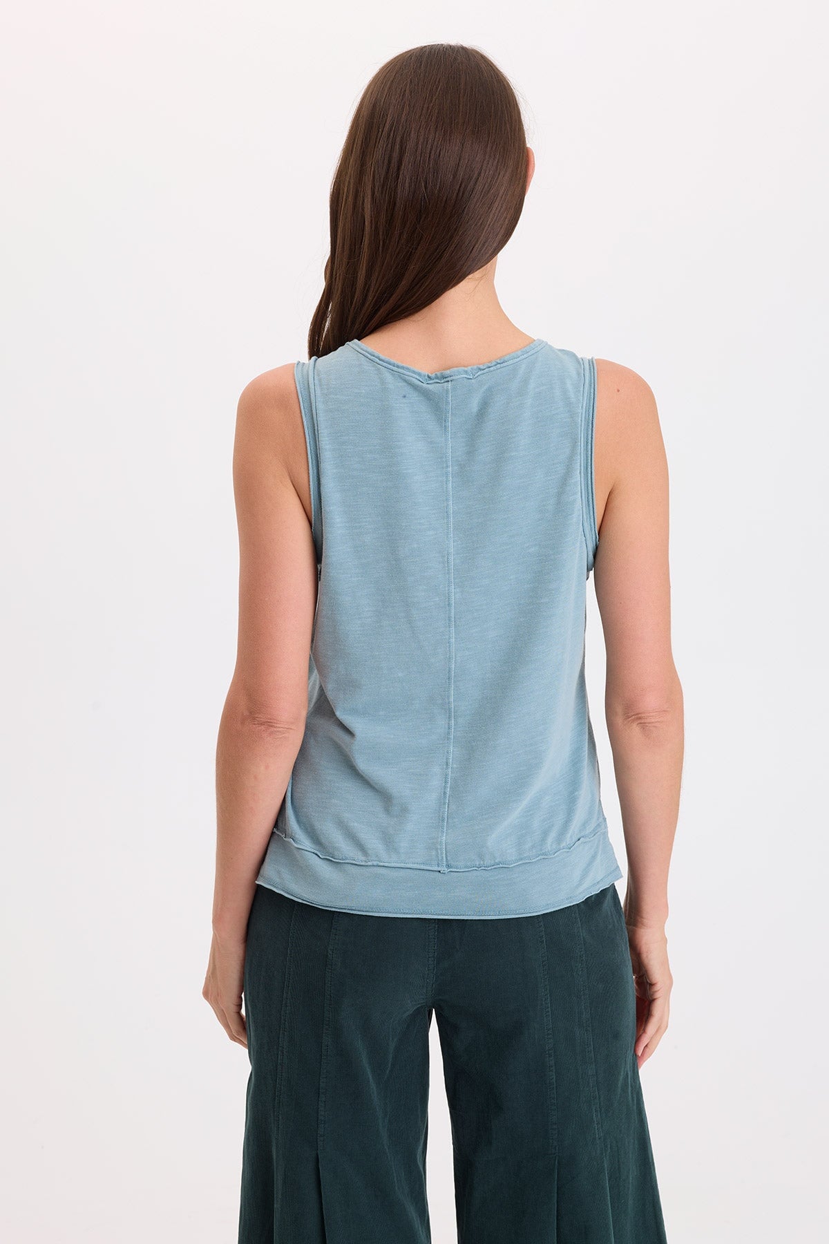 Wearables Fosca Jersey Tiered Hem Tank