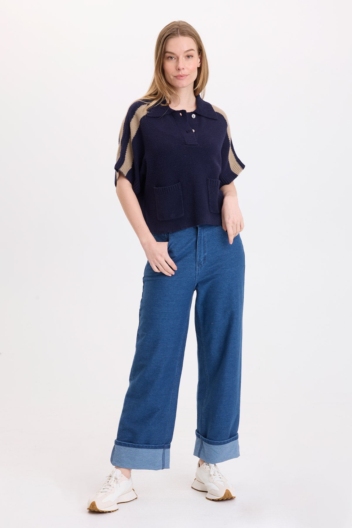 Wearables Livia Indigo Twill Cuffed Pant