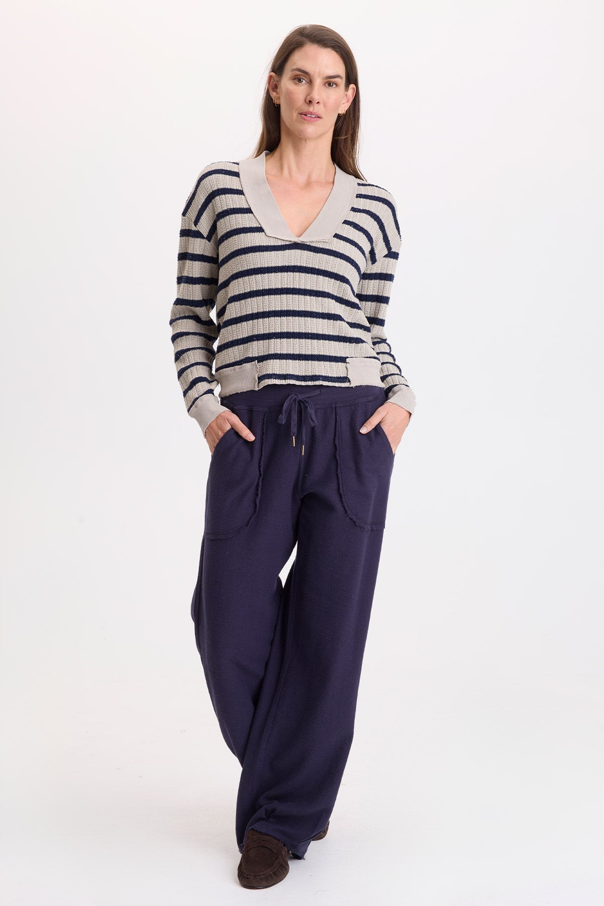 Wearables Fonz Stripe V-Neck Top