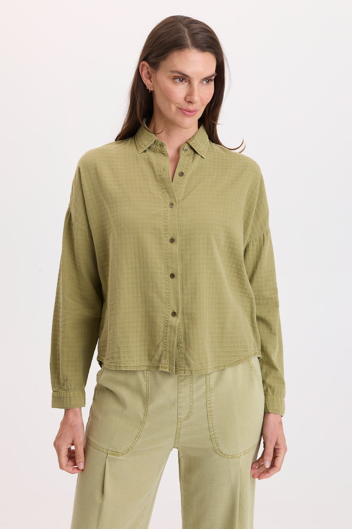 Wearables Becknir Basket Weave Button-Up