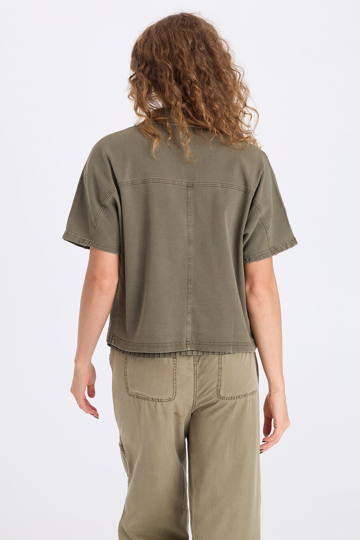 XCVI Nevo Twill Capelet-Style Jacket