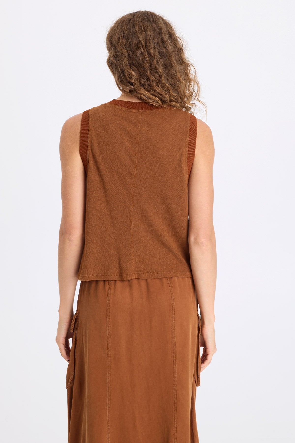 XCVI Katrine Embroidered Twill Tank