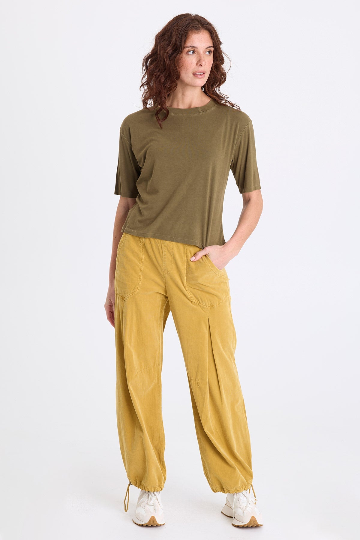 XCVI Mercer Corduroy Cinch Hem Pant