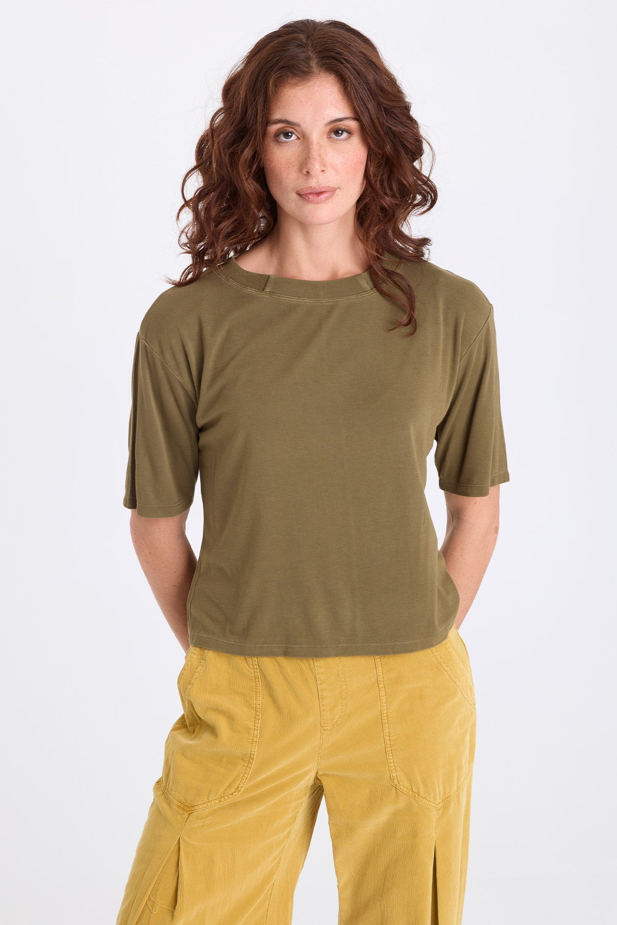 XCVI Nonus Jersey Short Sleeve Top