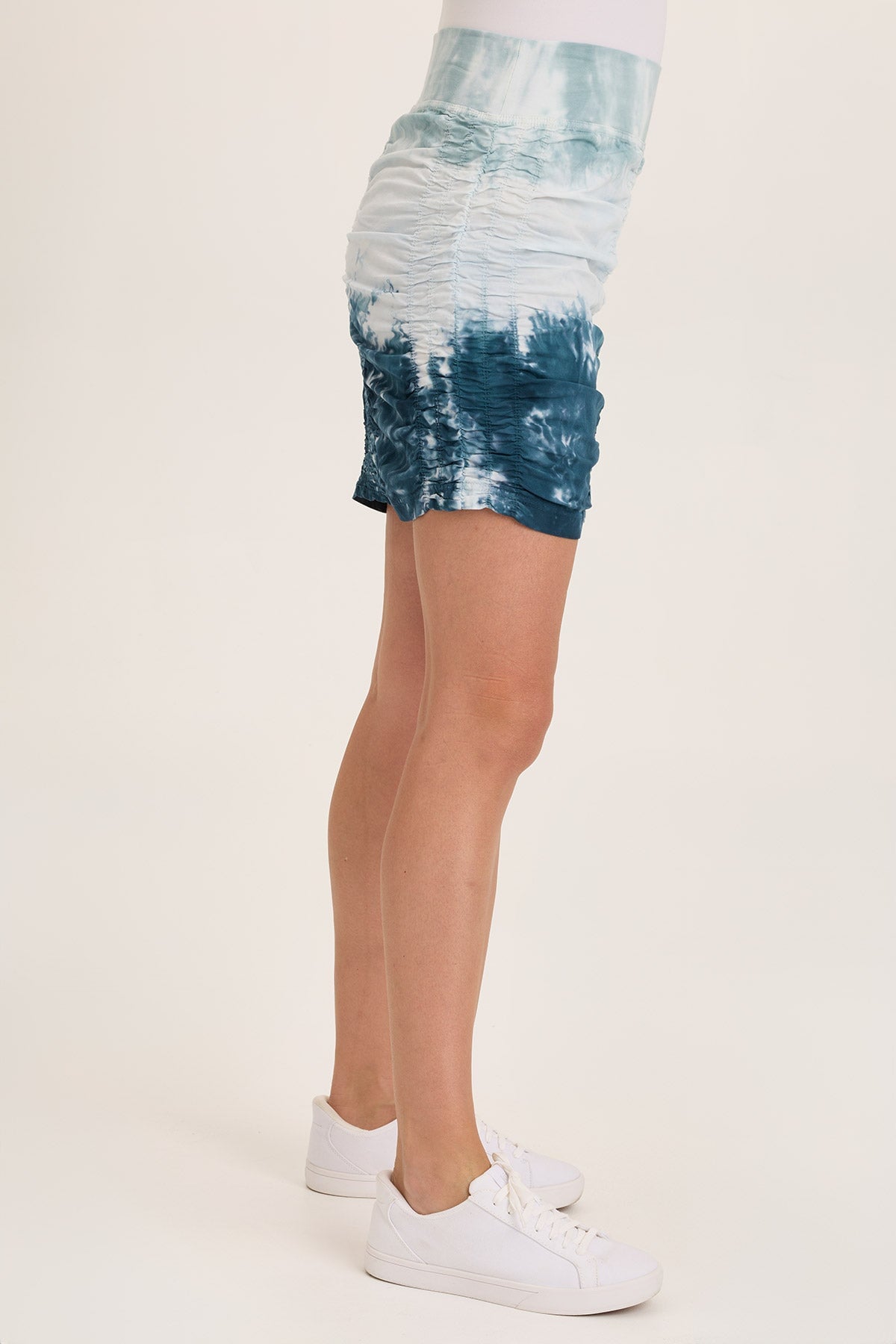 Wearables Trace Allover Ruched Pull-On Mini Skirt