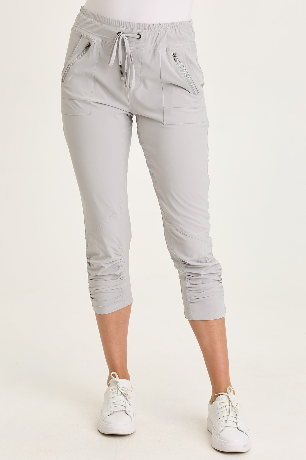 Aksana Whisper Stretch Ruched Active Slim Pant