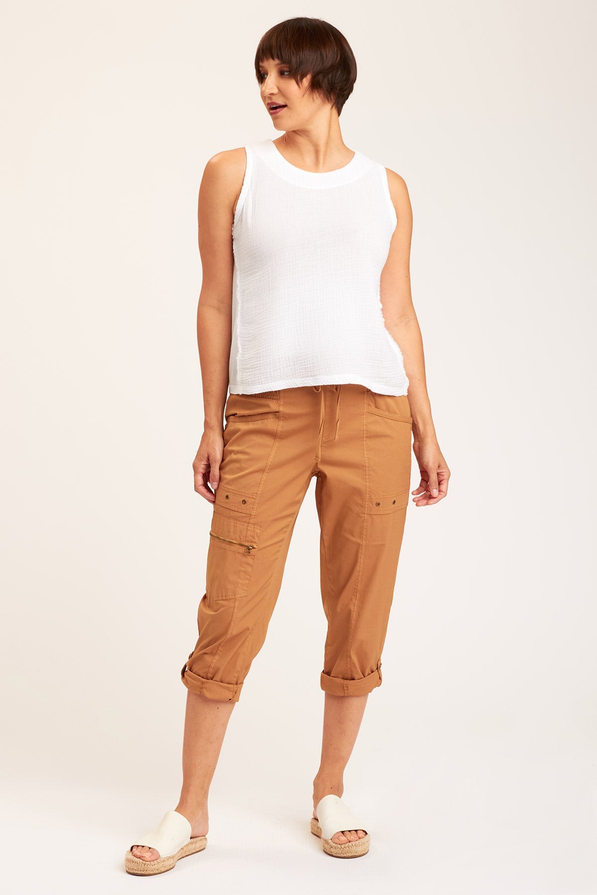 XCVI Topper Slim Crop