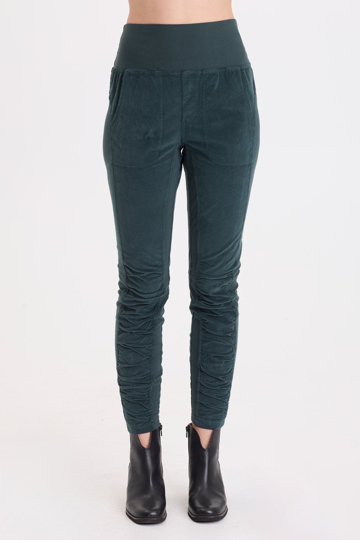 Wearables Corduroy Penny Ruched Legging