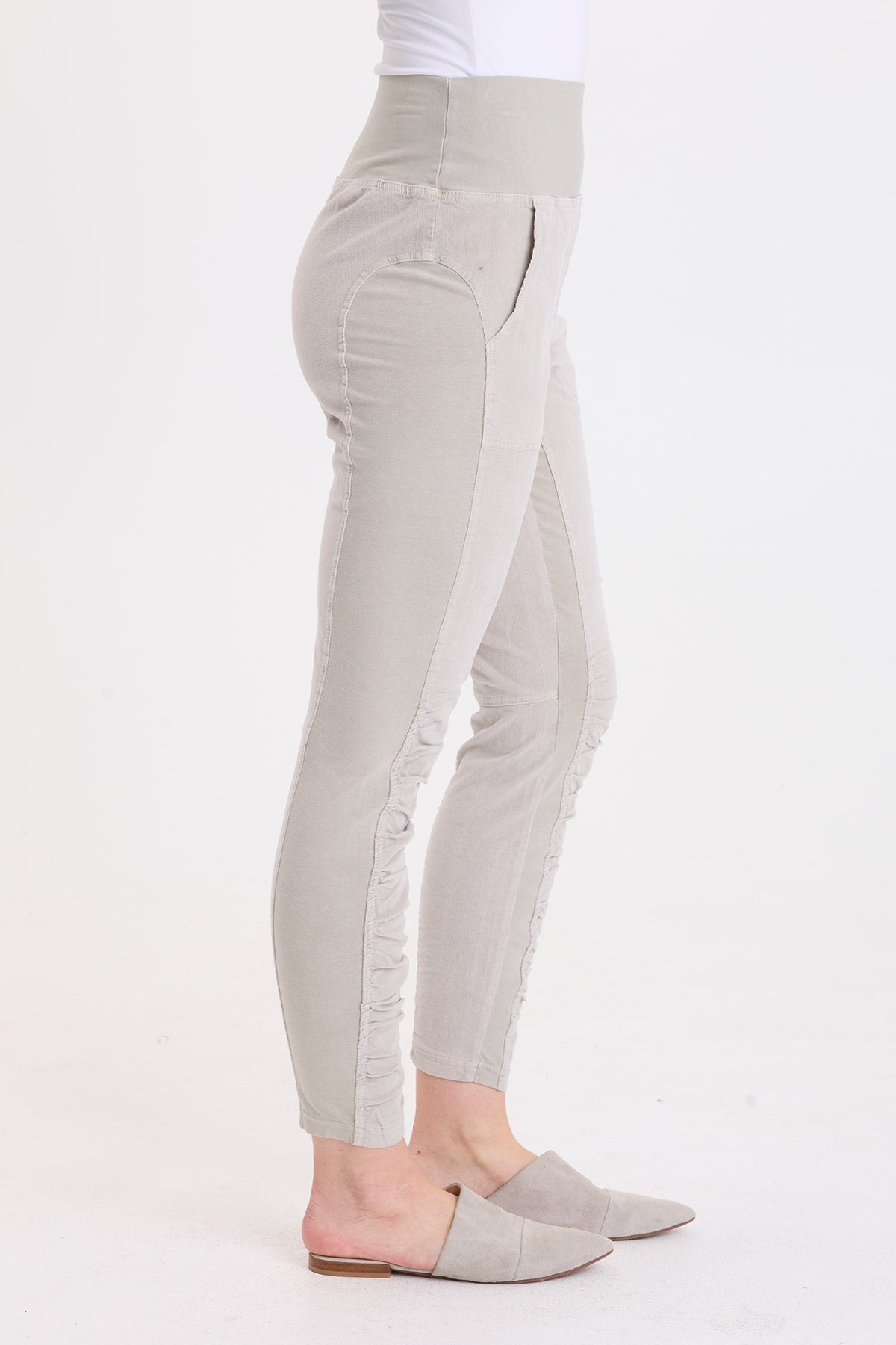 Wearables Corduroy Penny Ruched Legging