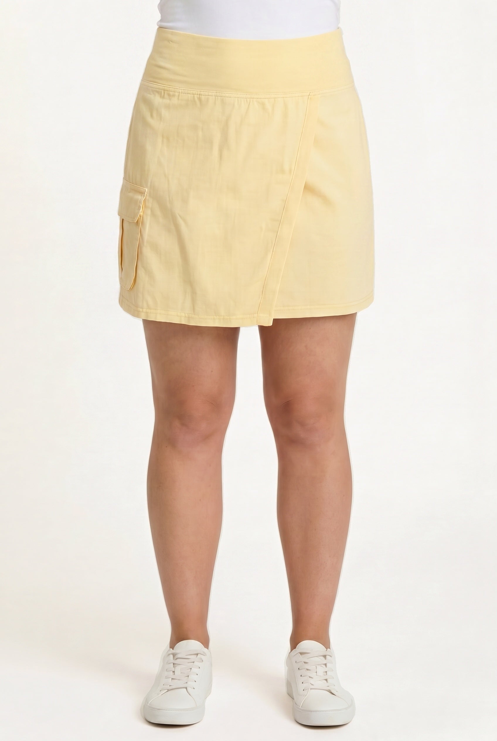 XCVI Noriko Poplin Pull-On Wrap Skirt