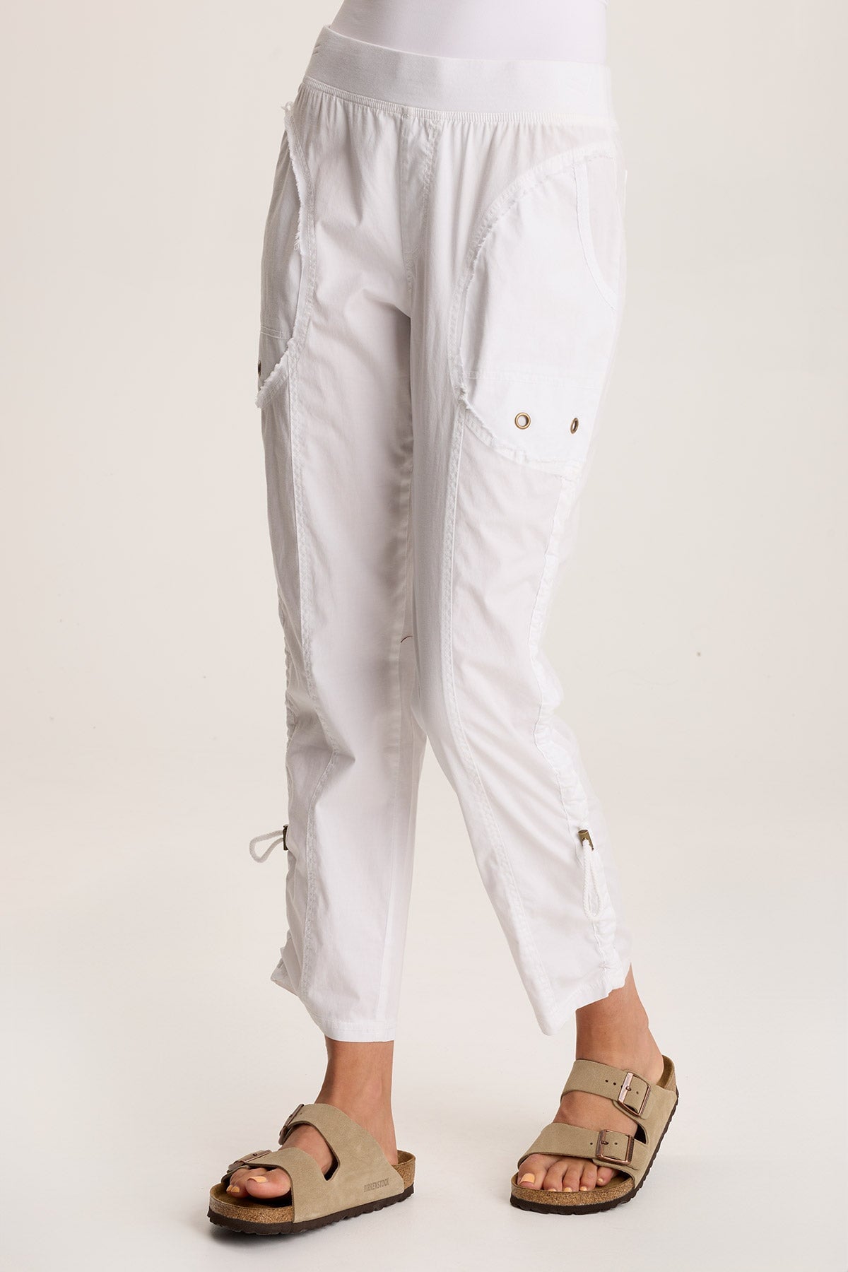 XCVI Otish Slim Poplin Crop