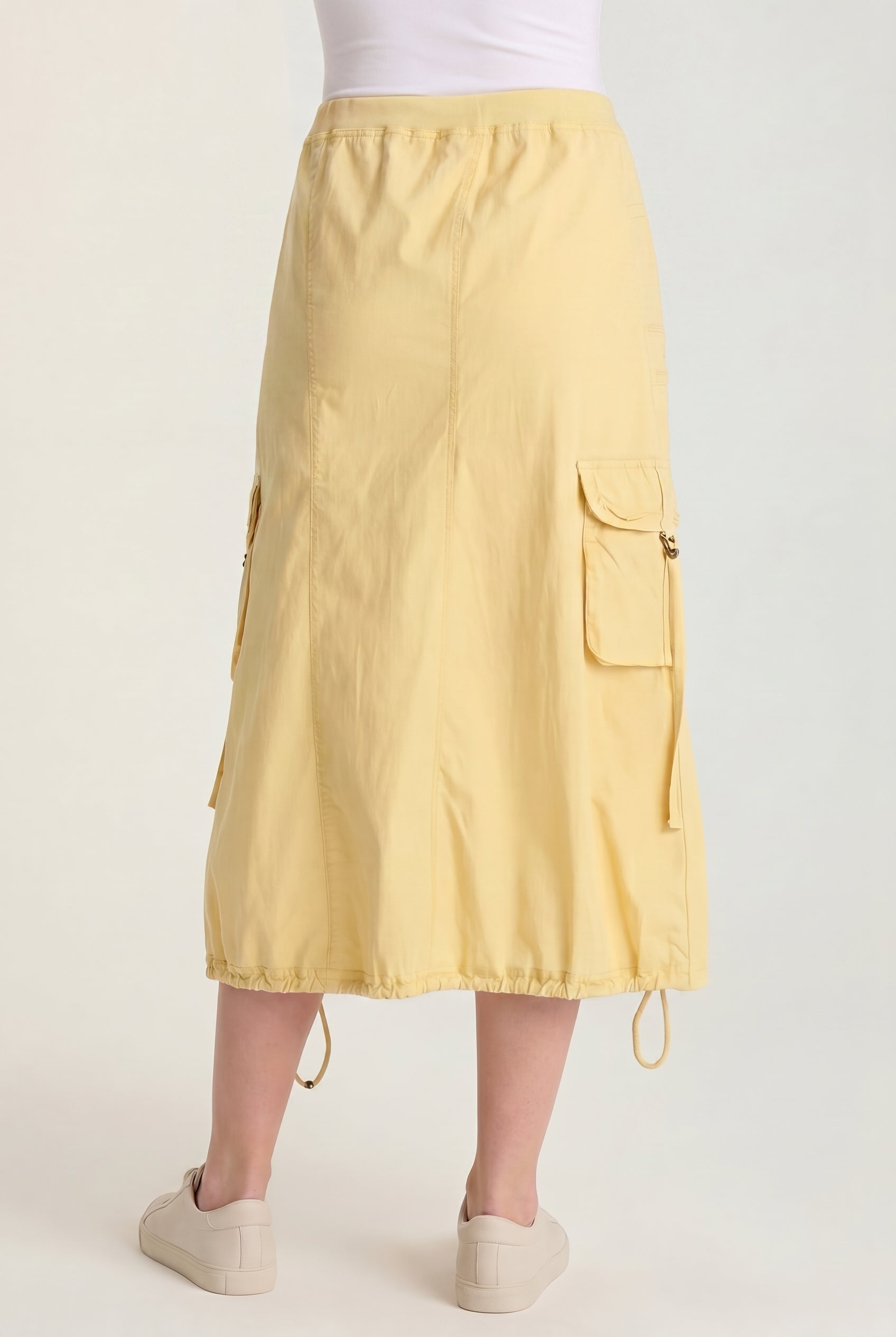 XCVI Castalina Poplin Cargo Midi Skirt
