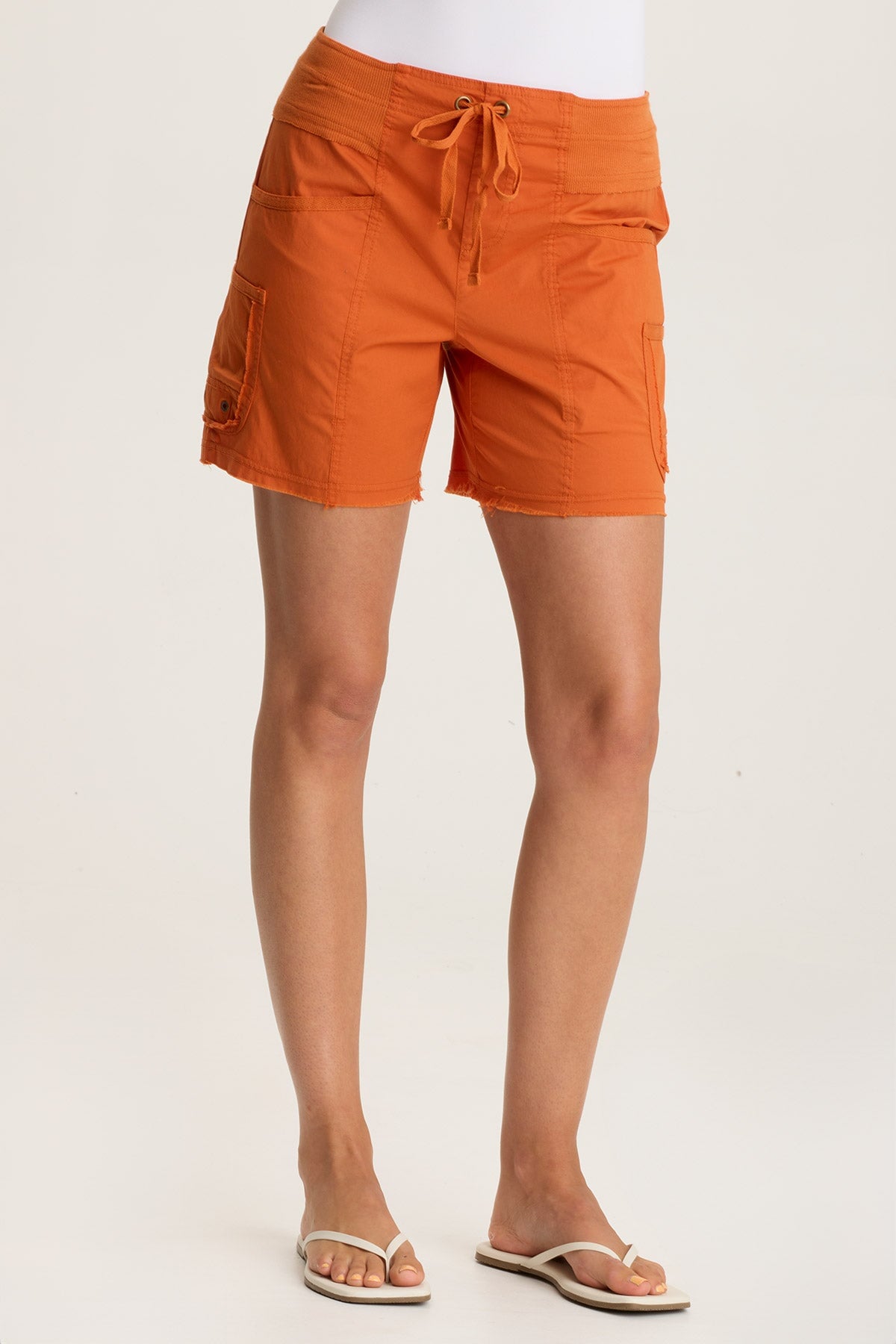 XCVI Erna Poplin Multi-Pocket Short