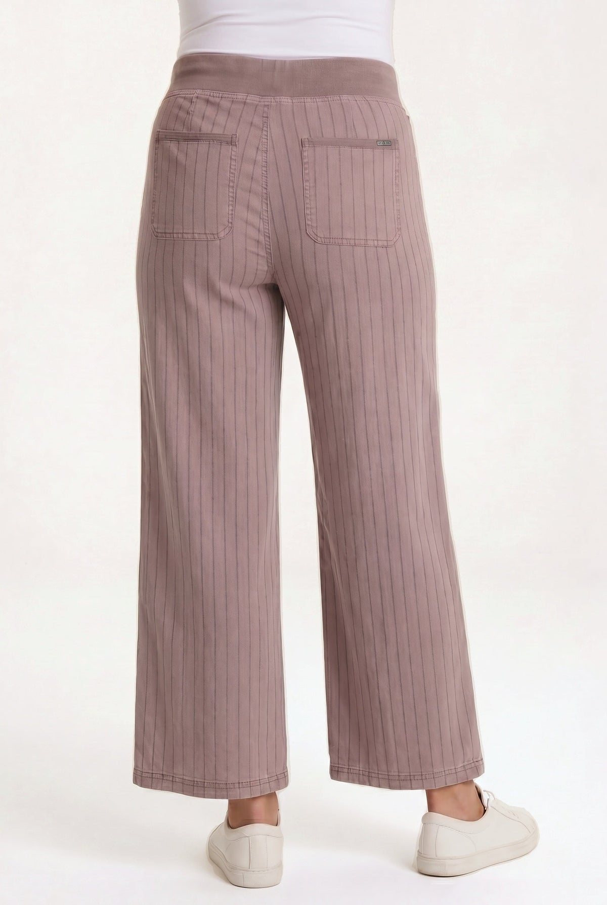 XCVI Laughlin Striped Linen Wide Leg Pant